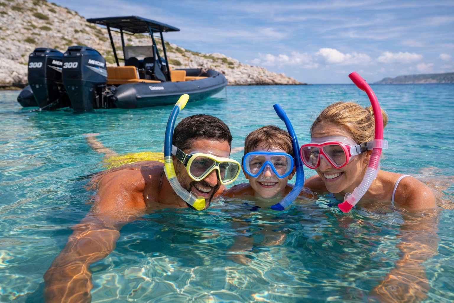 Astypalaia Half Day Private Boat Tour with New Rib Boat 101