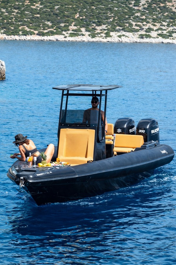 Astypalaia Half Day Private Boat Tour with New Rib Boat 102