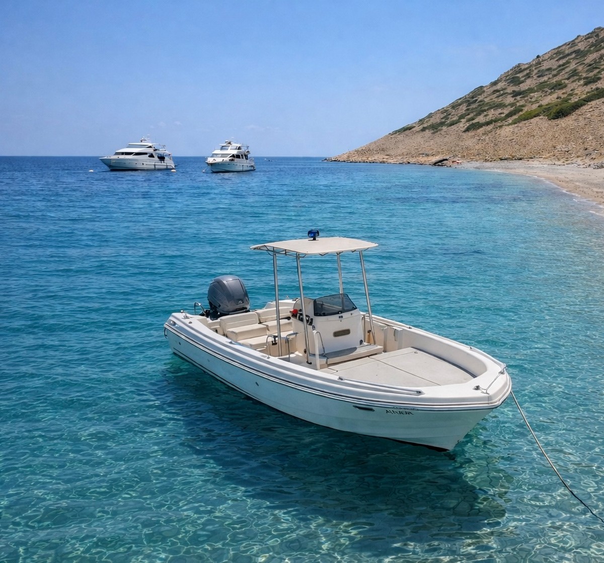 Astypalaia Half Day Private Boat Tour with Polyasteric Boat 103